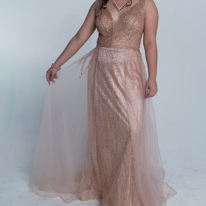 Dress, Rose gold color